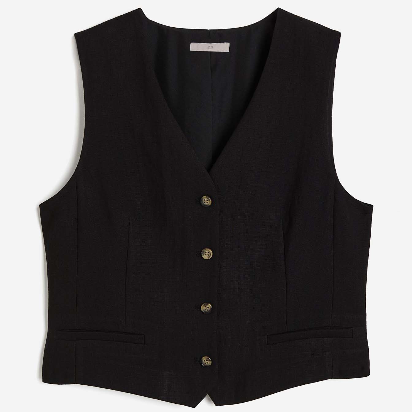 H&M Tailored Suit vest, black