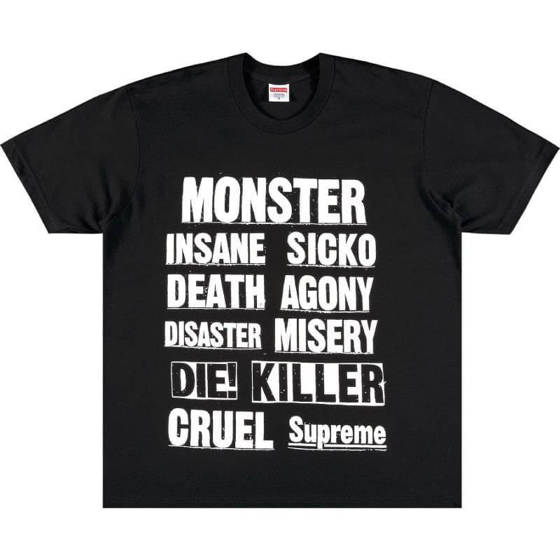 تي شيرت Supreme Monster، أسود