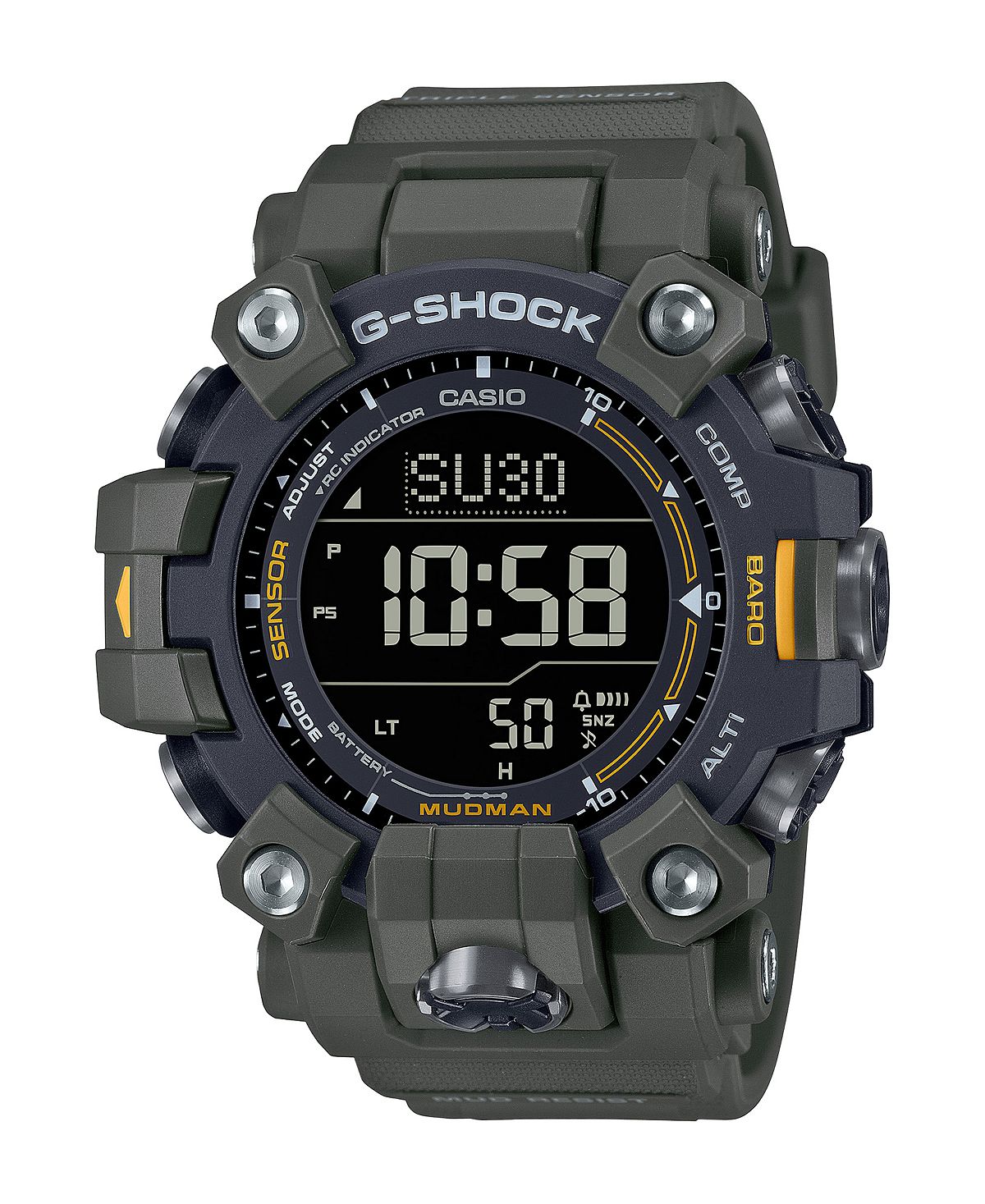 Green Resin Men's Digital Watch 52.7mm GW9500-3 G-Shock