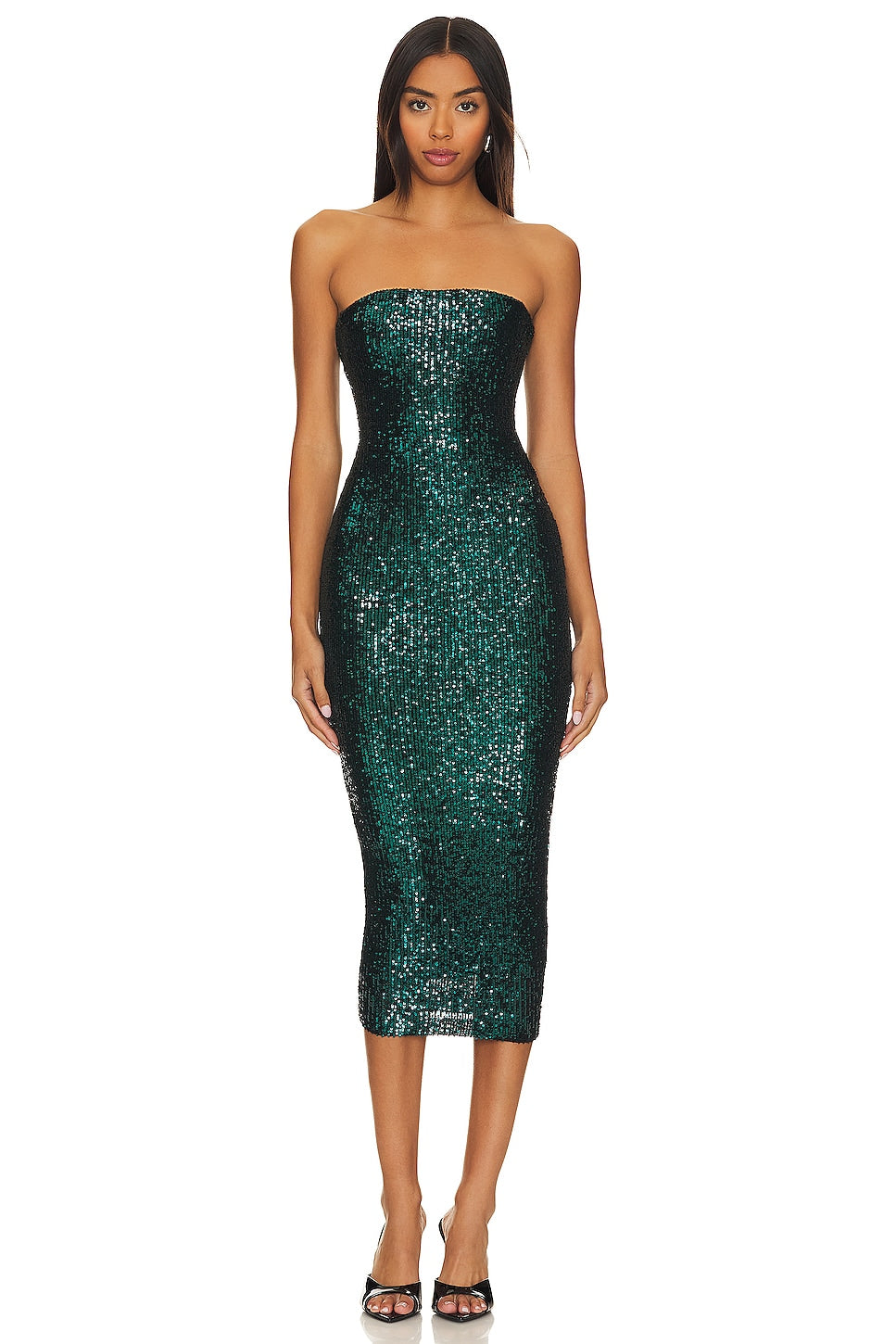 Nookie Fantasy Midi Dress, Emerald