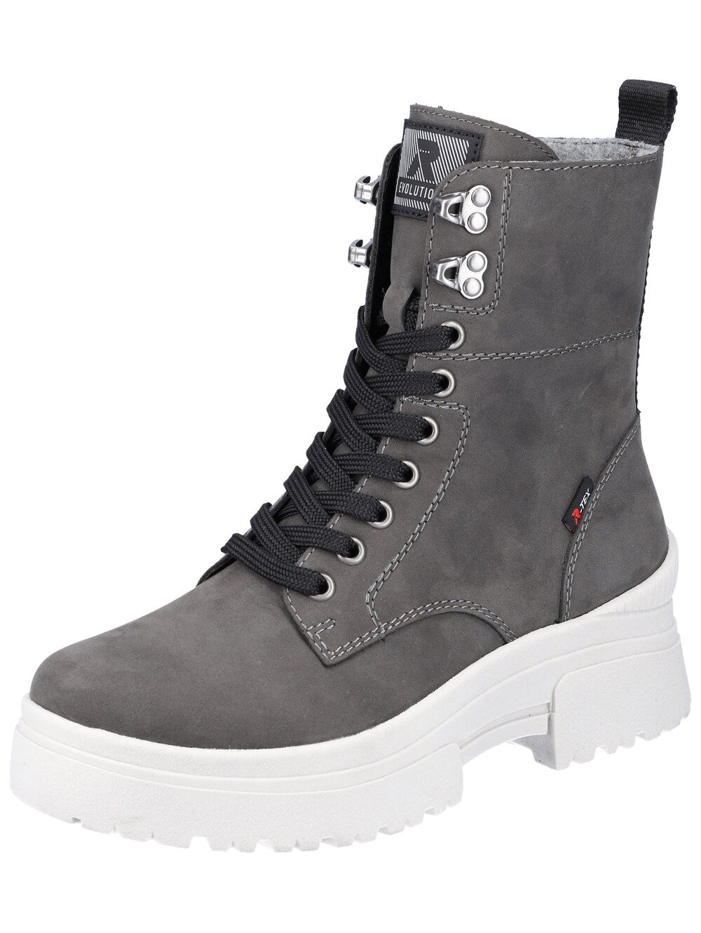 Rieker EVOLUTION lace-up ankle boots, gray