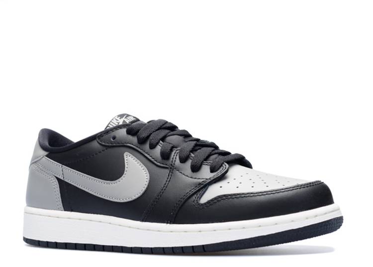 حذاء رياضي AIR JORDAN 1 RETRO LOW OG GS 'SHADOW'، باللون الأسود