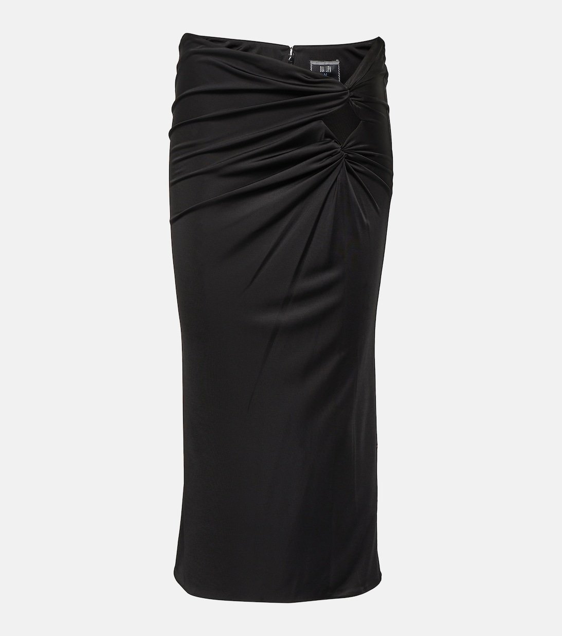 Midi skirt in collaboration with Dua Lipa VERSACE, black