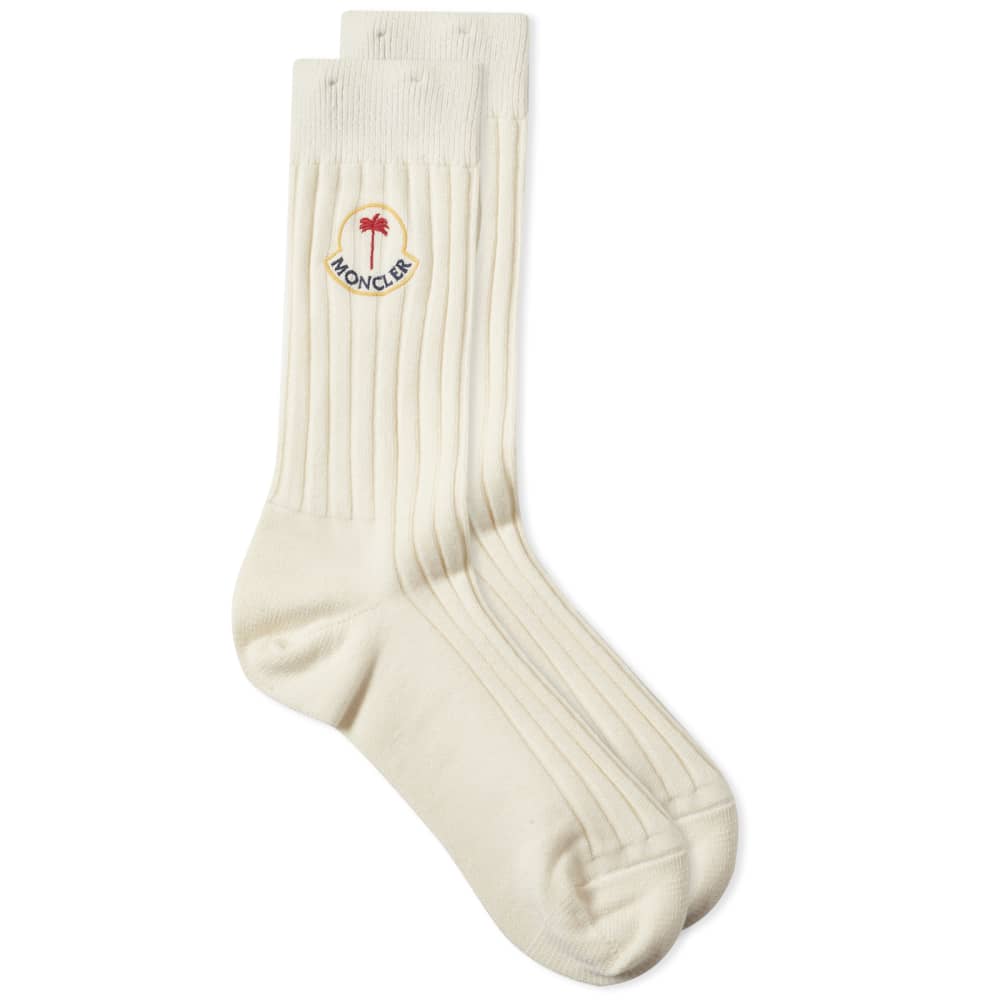 Moncler Genius x Palm Angels socks, white