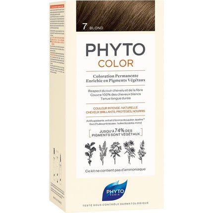 Permanent hair dye Phytocolor shade 7 Blonde