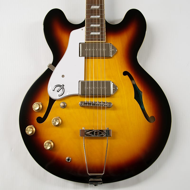 جيتار كهربائي Epiphone Casino Hollowbody لليد اليسرى - Vintage Sunburst