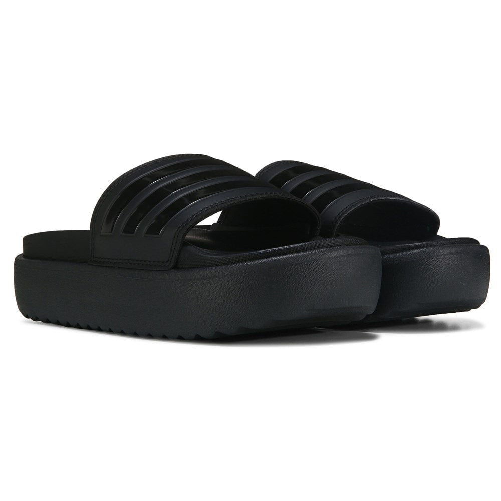 Adidas Women's Platform Slides, Black