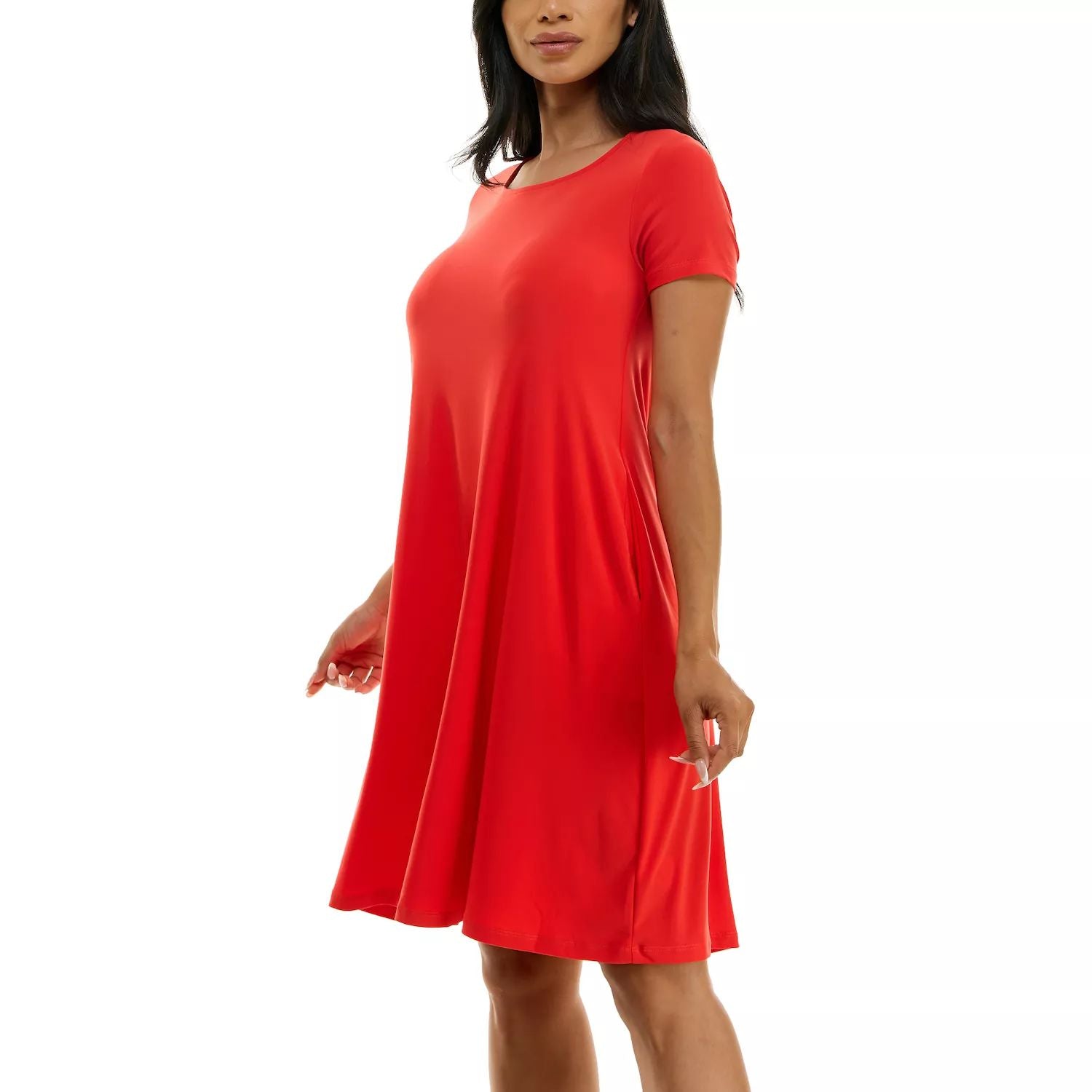 Women's loose dress with lace-up back Nina Leonard Nina Leonard