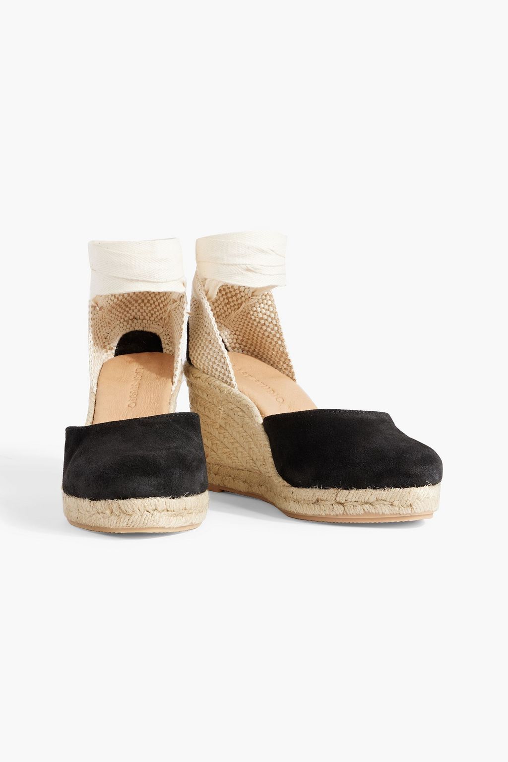 Leda suede wedge espadrilles LAST STUDIO, black