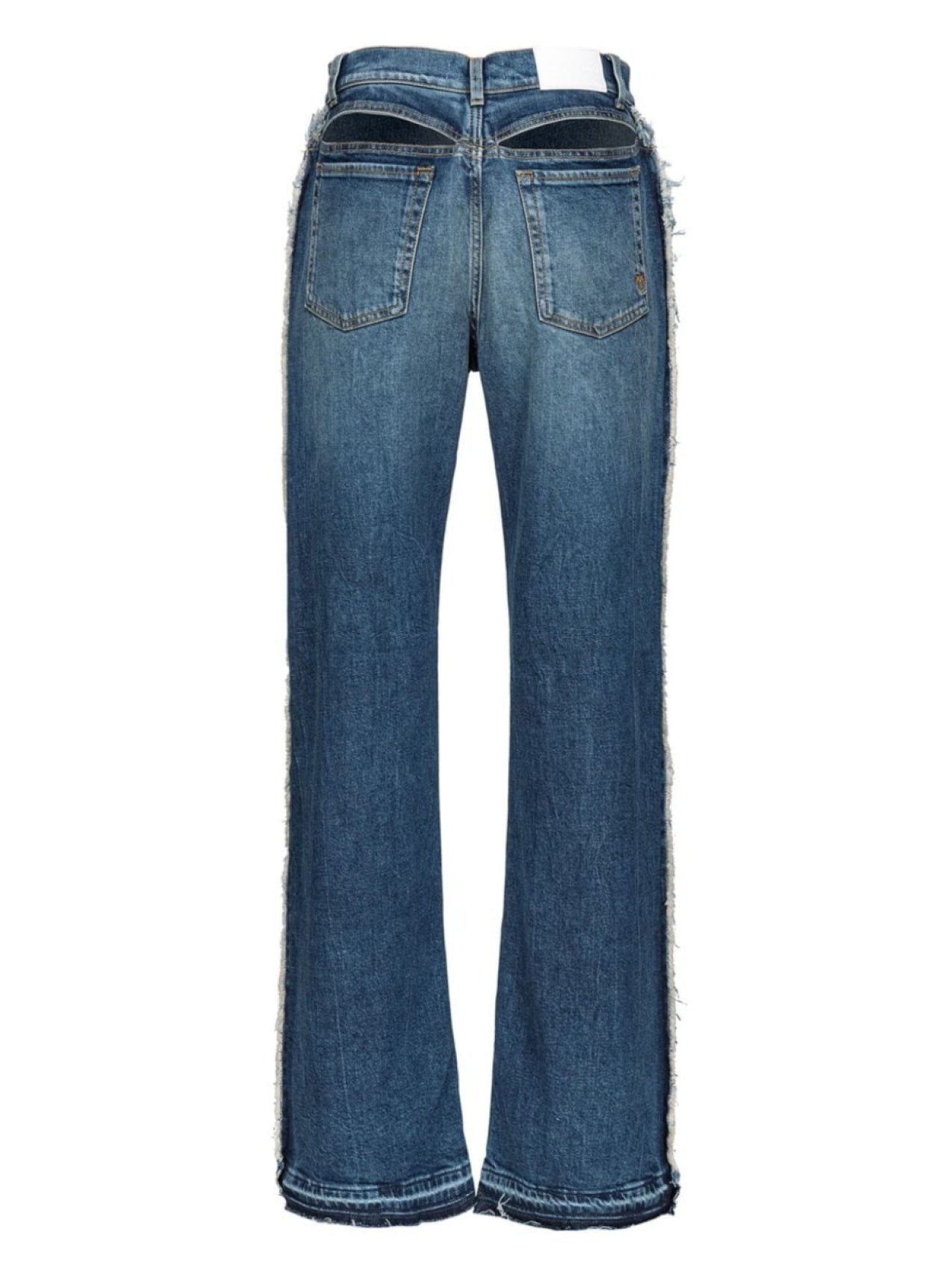 PINKO flared jeans with fringe, blue