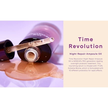 أمبولة Time Revolution Night Repair من الجيل الخامس، 1.69 أونصة سائلة، من Missha