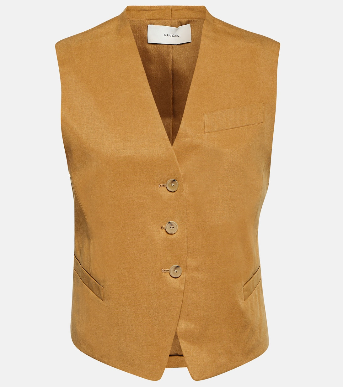 VINCE custom vest, brown