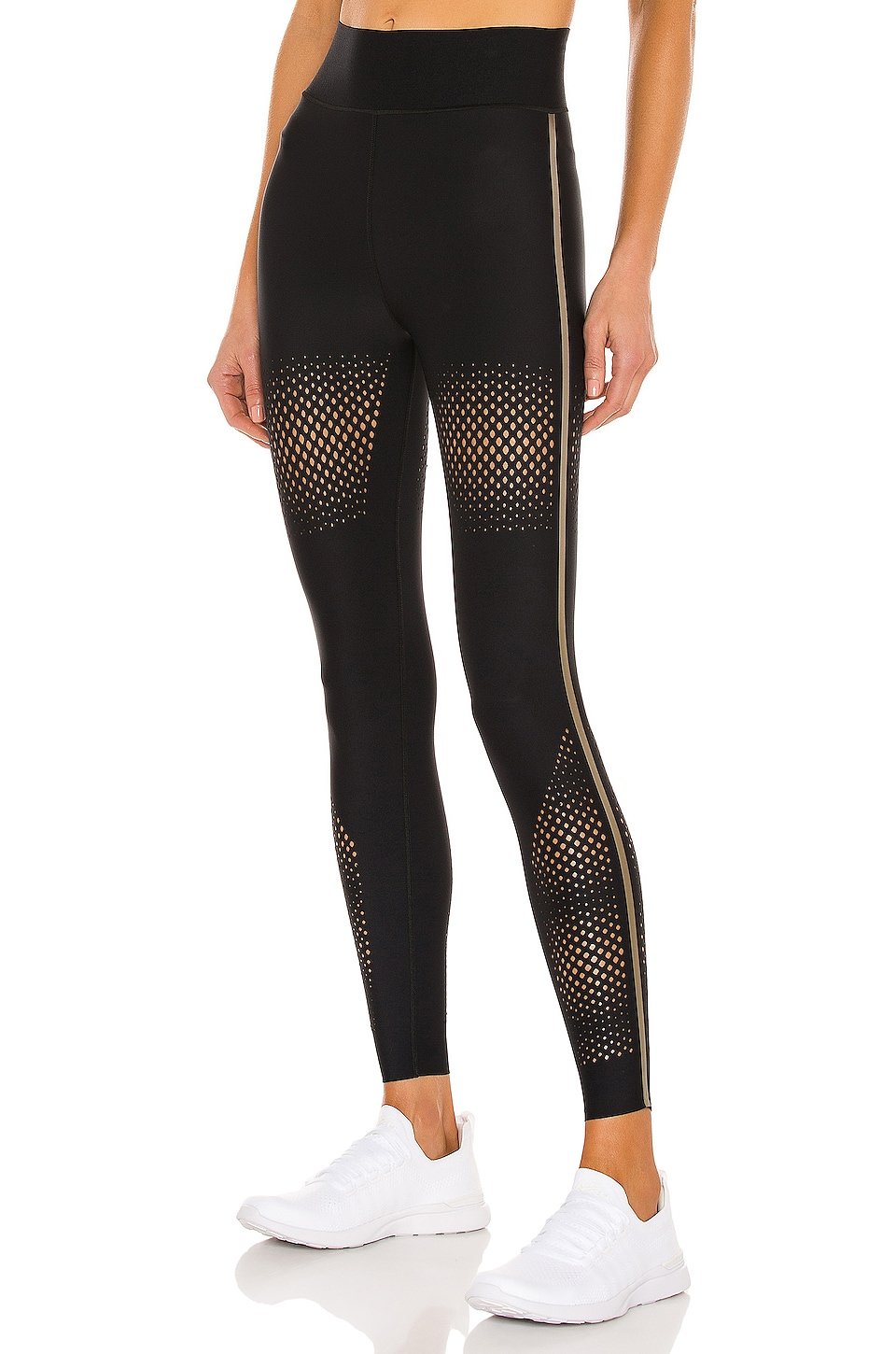 ultracor Diamond Mesh Ultra High Leggings, Nero & Gold