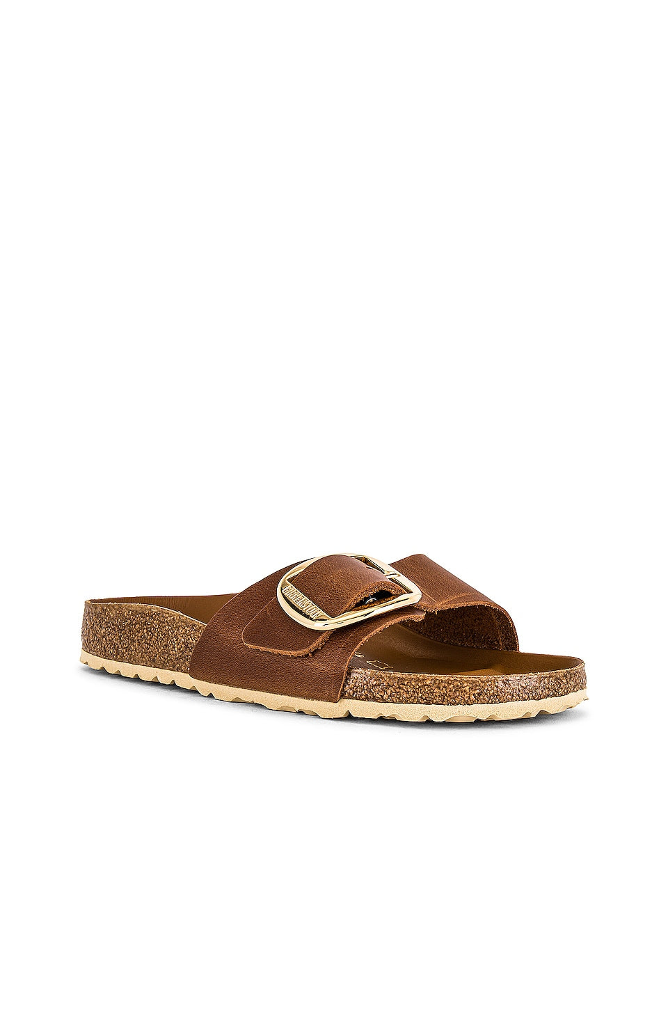 BIRKENSTOCK Madrid Big Buckle Sandals, Cognac