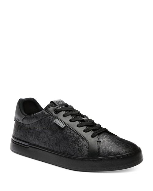 COACH Men's Lace-up Low Top Sneaker with Urban Sole - Black