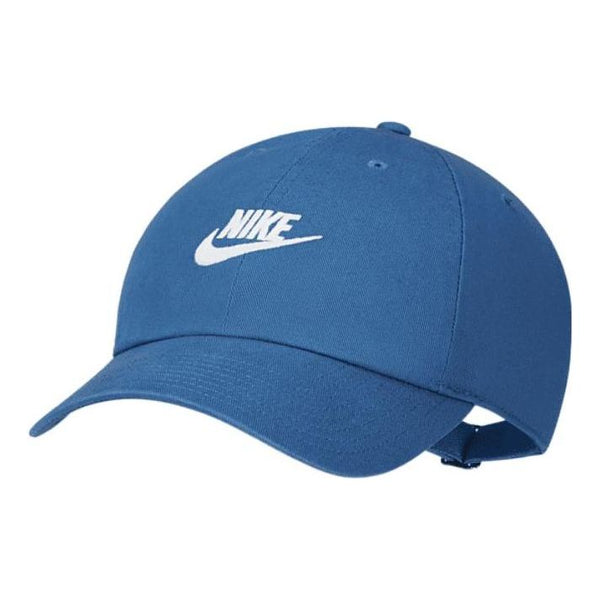 قبعة Nike Sportswear Heritage86 Futura Washed Adjustable Back باللون الأزرق