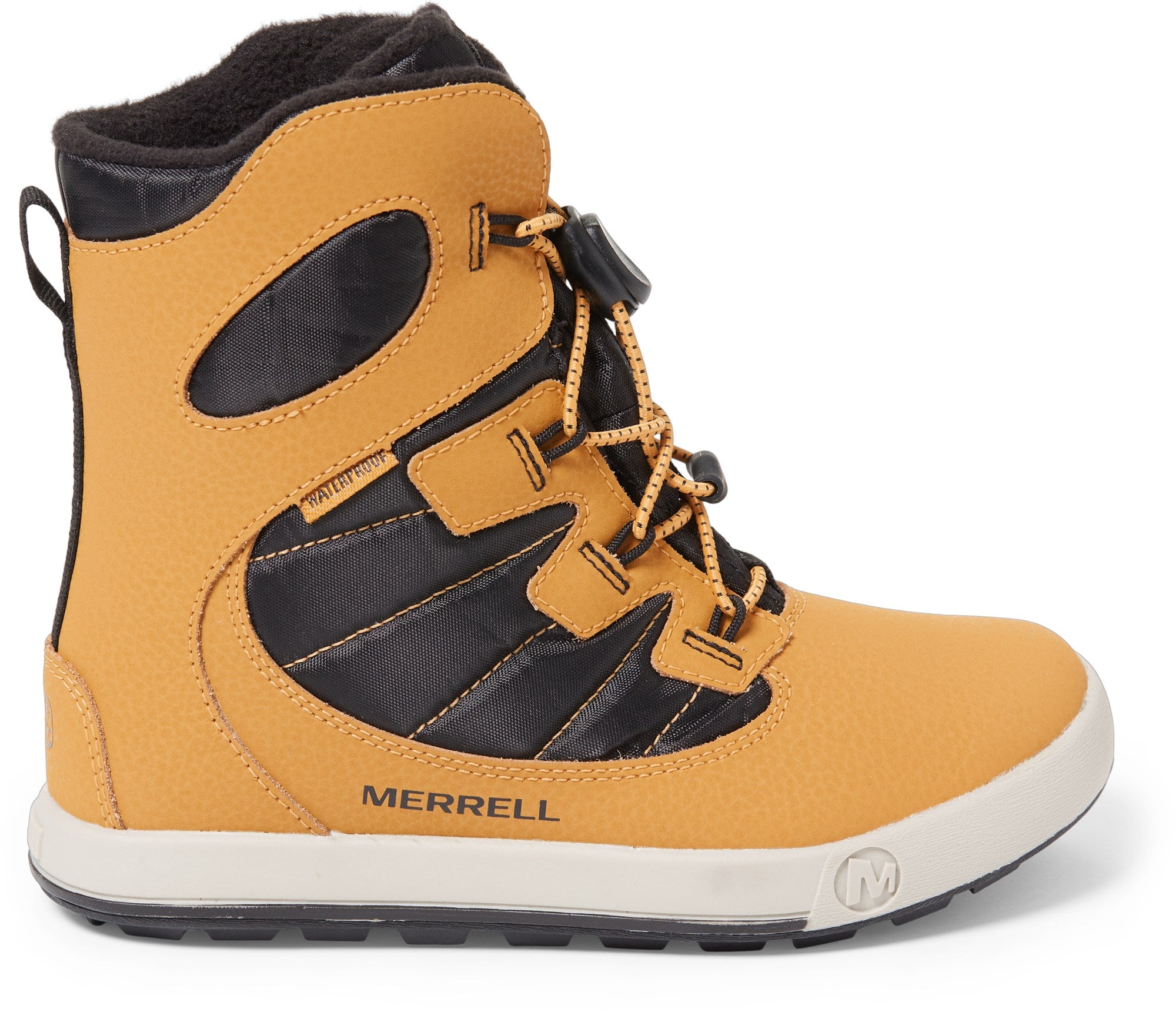 حذاء Snow Bank 4.0 المقاوم للماء من Merrell Kids، بني