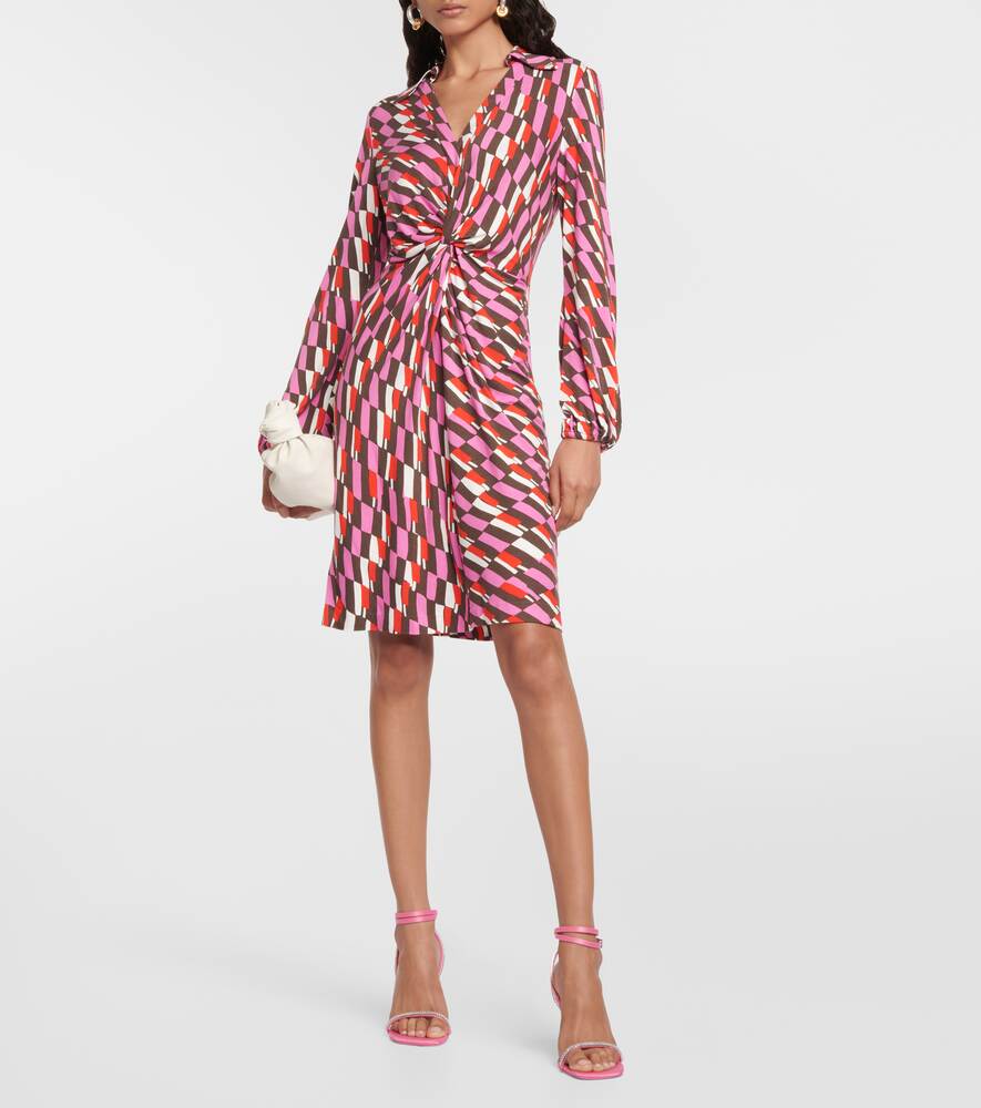 Mini wrap dress with print DIANE VON FURSTENBERG, multicolor