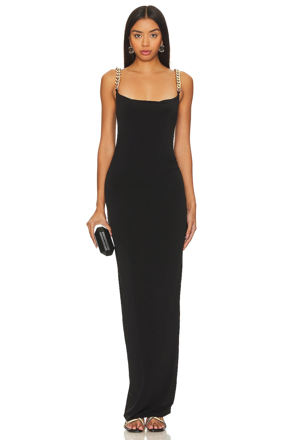 Nookie Captivate Gown Dress, Black