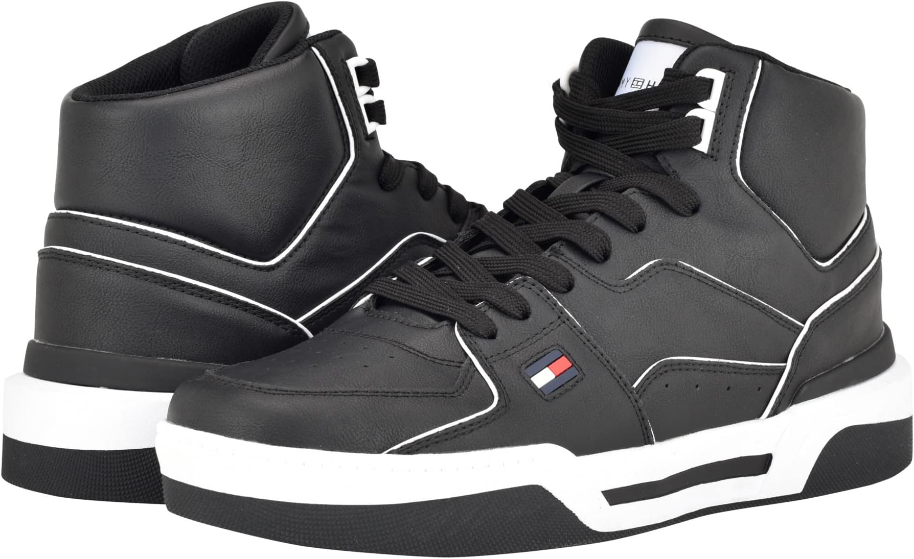 Varten Tommy Hilfiger Sneakers, Black/White