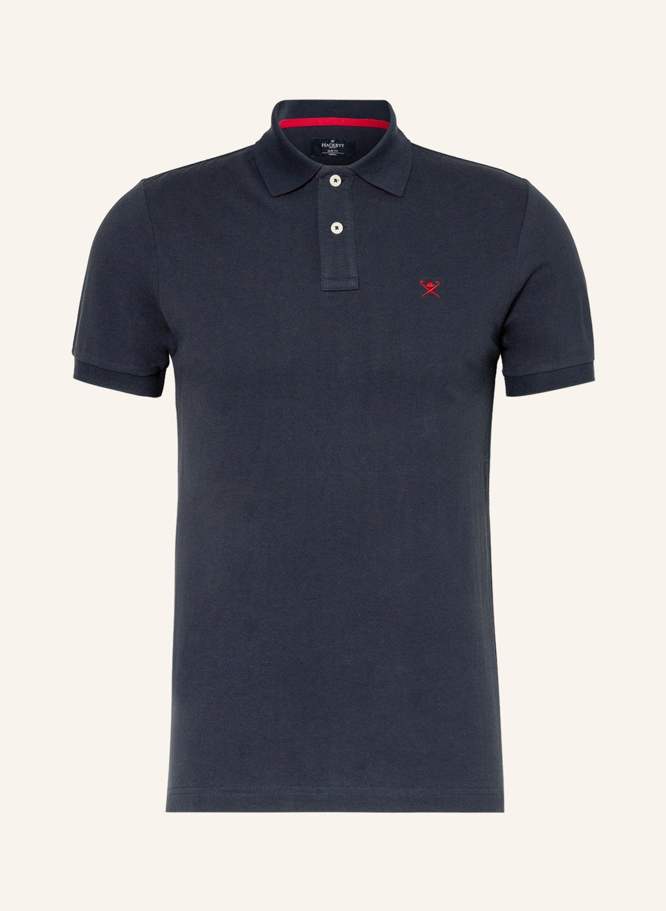 HACKETT LONDON Piqué Slim Fit polo shirt, navy blue