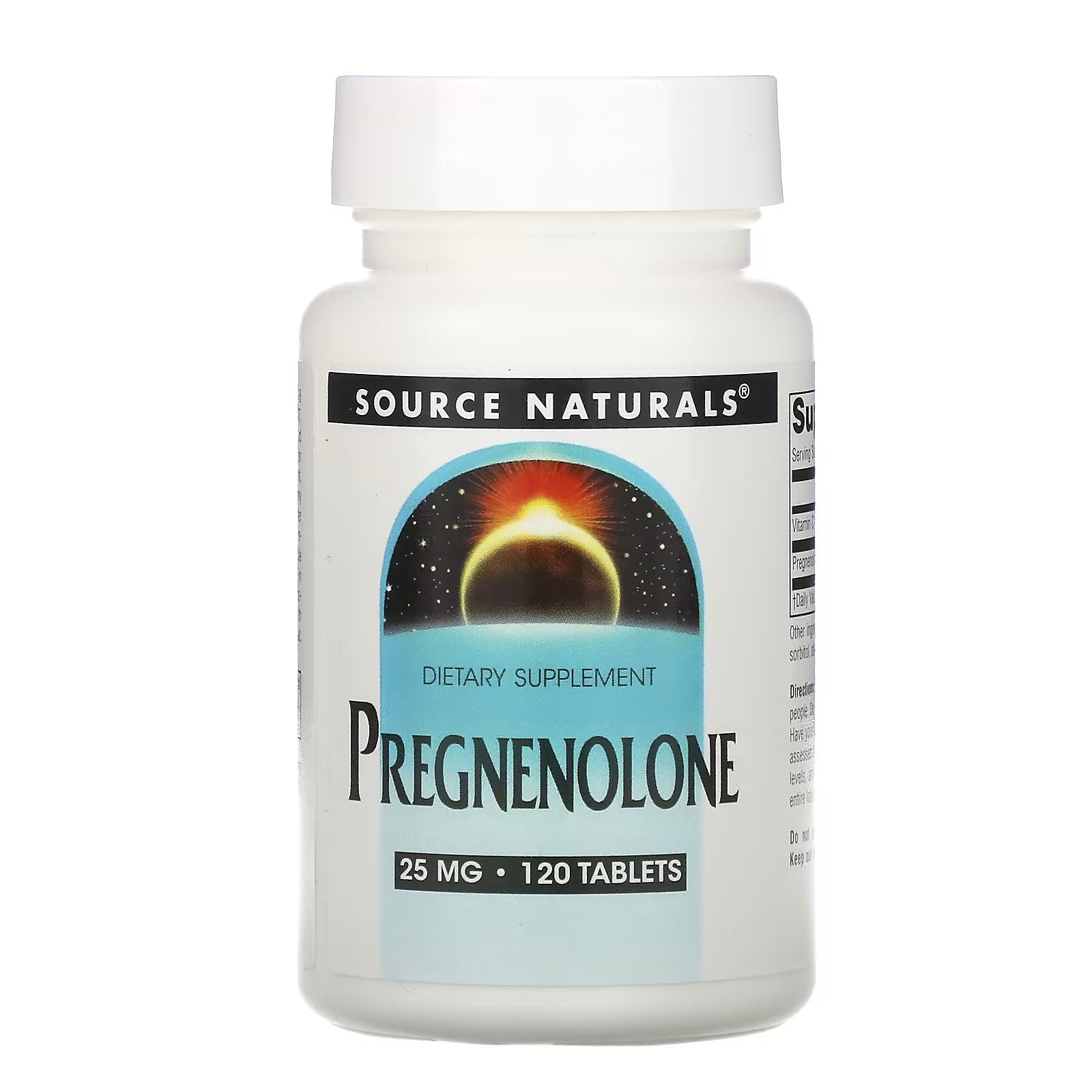 Source Naturals Pregnenol 25 mg, 120 tablets