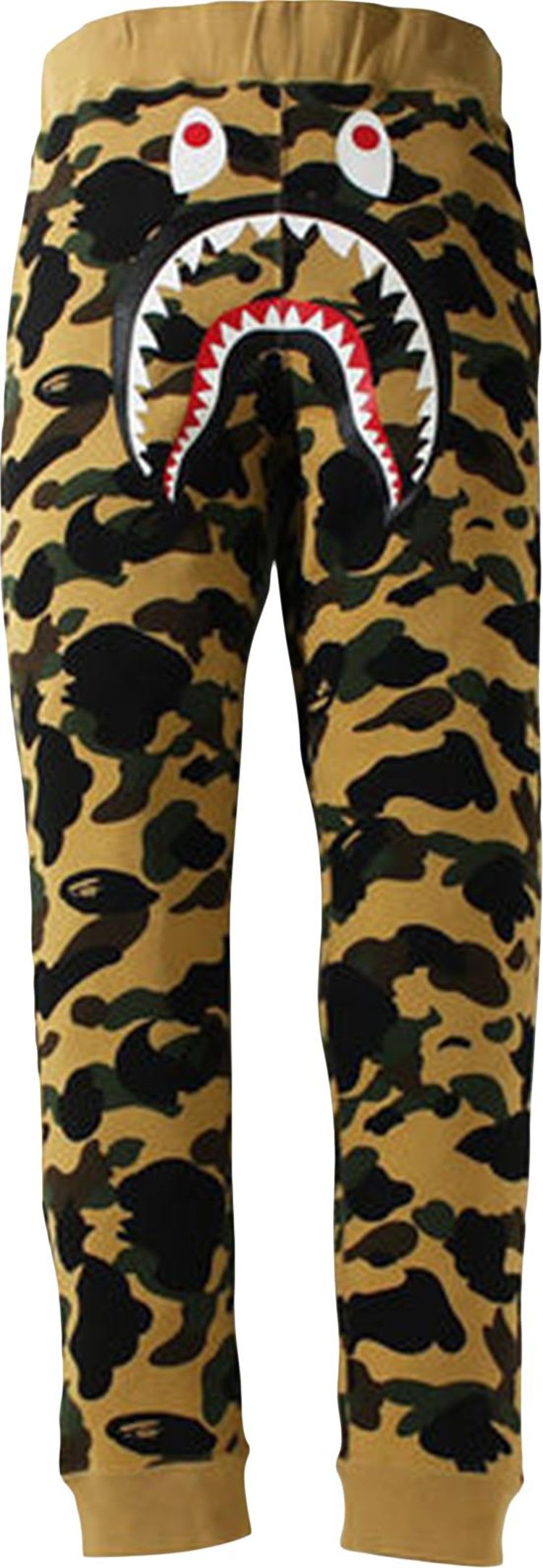 BAPE 1st Camo Shark Slim Fit Sweatpants 'Yellow', Yellow