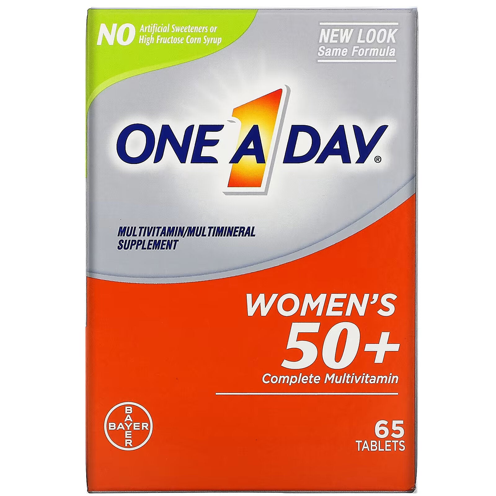 One-A-Day, Complete Multivitamin for Women Over 50, 65 Tablets