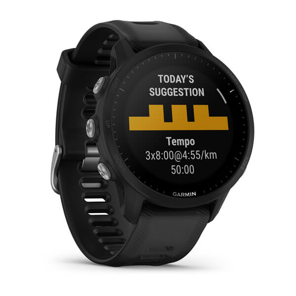 Garmin Forerunner 955 smartwatch with black strap