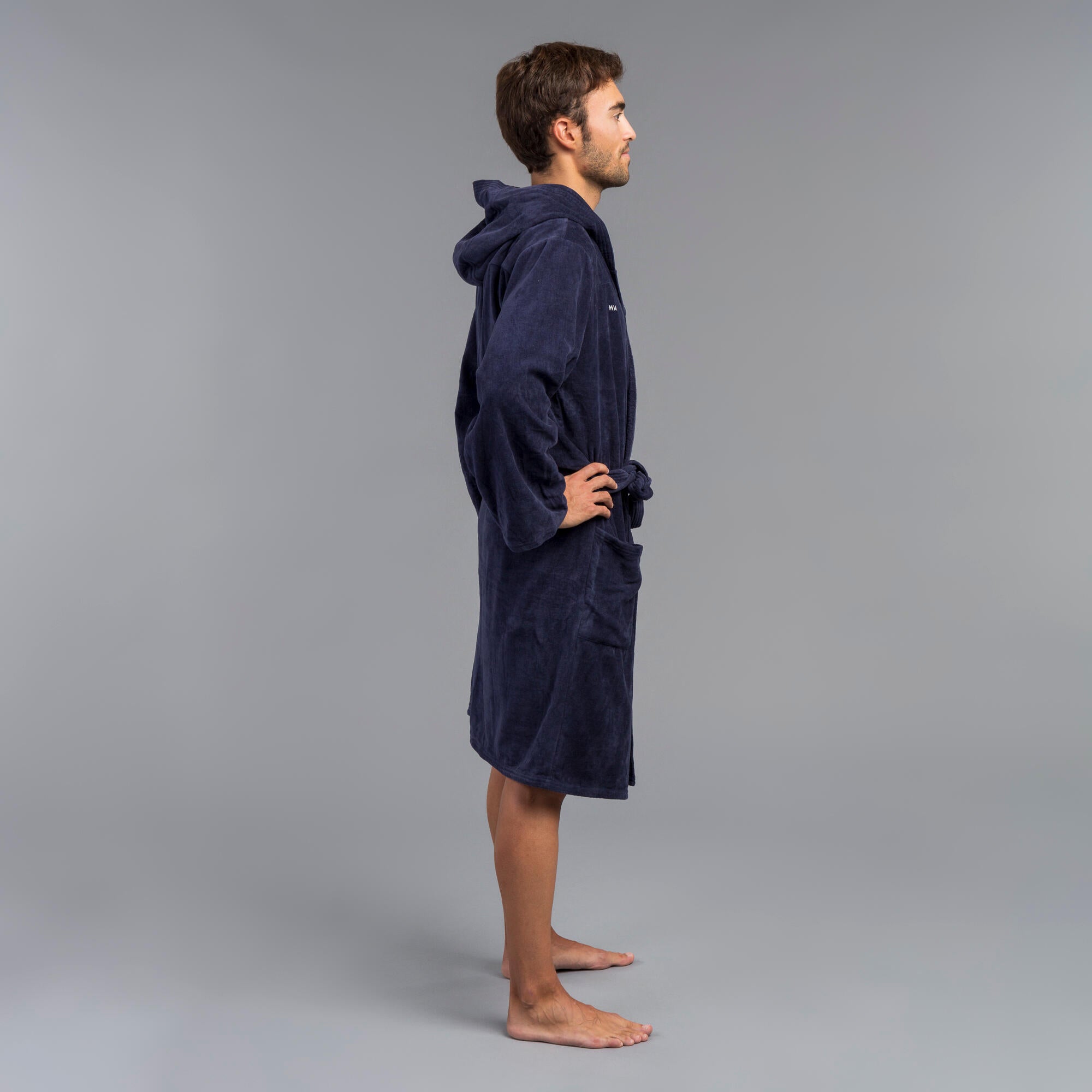 Robe 900 cotton thick for water polo men's dark blue WATKO, dark blue