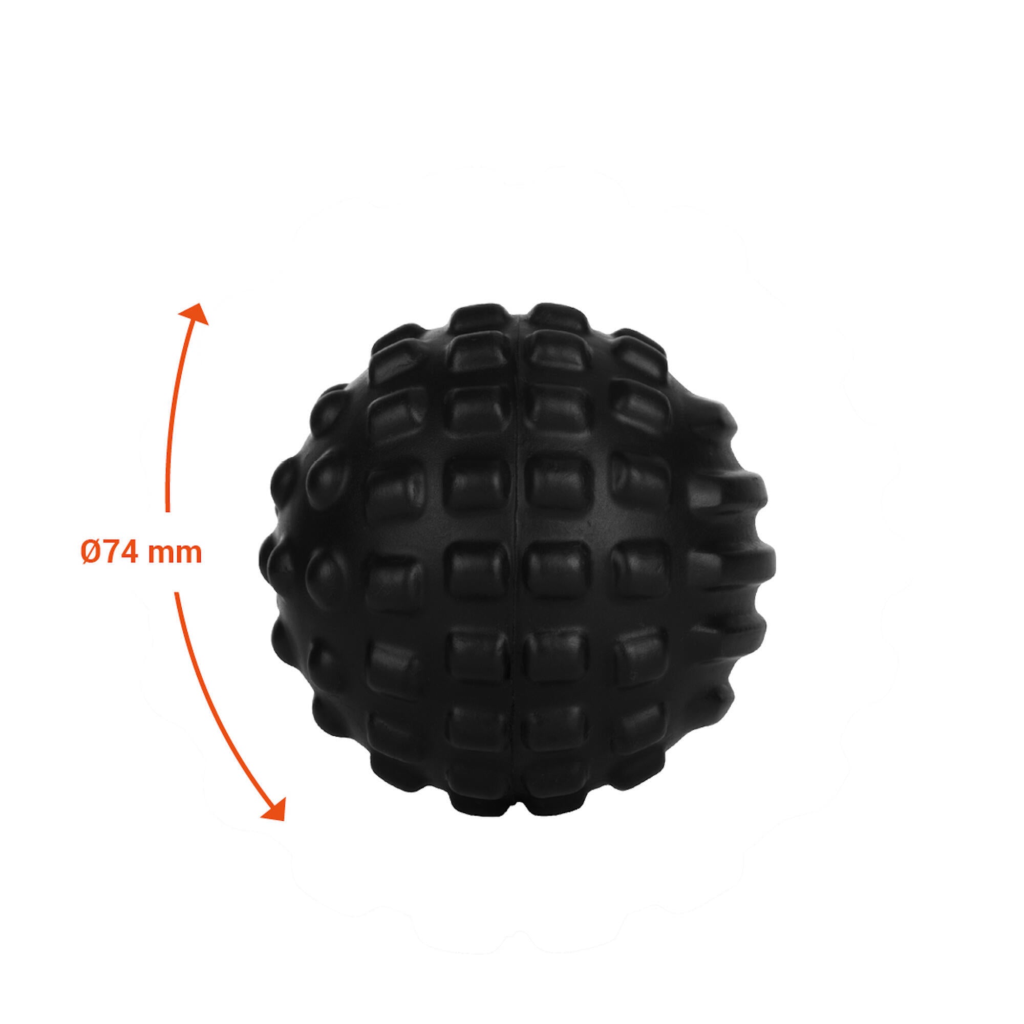 Massage ball 500 SMALL black DECATHLON, black