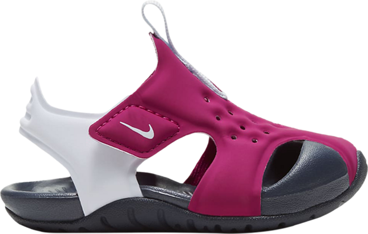 صندل Nike Sunray Protect 2 TD 'Fireberry' باللون الوردي