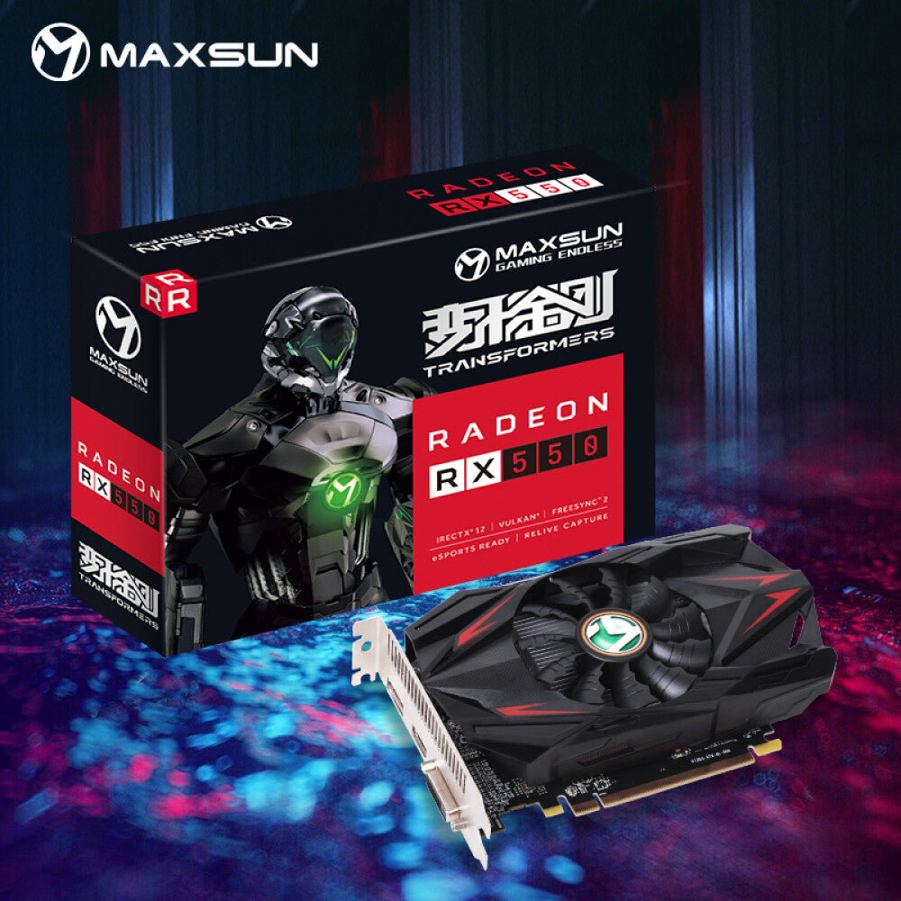 Video card Maxsun RX550 Transformers GDDR5 4GB