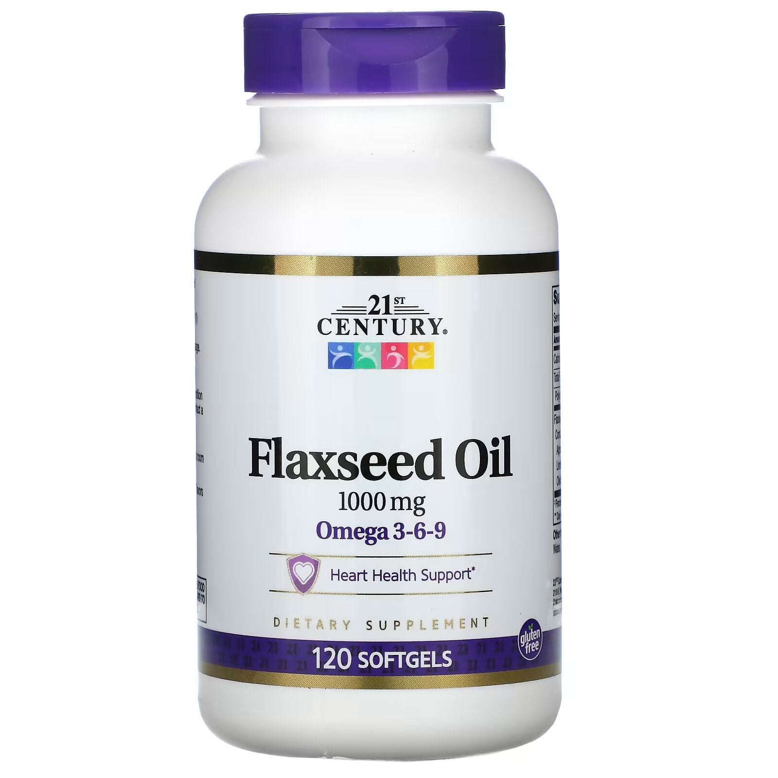 21st Century, flaxseed oil, 1000 mg, 120 capsules