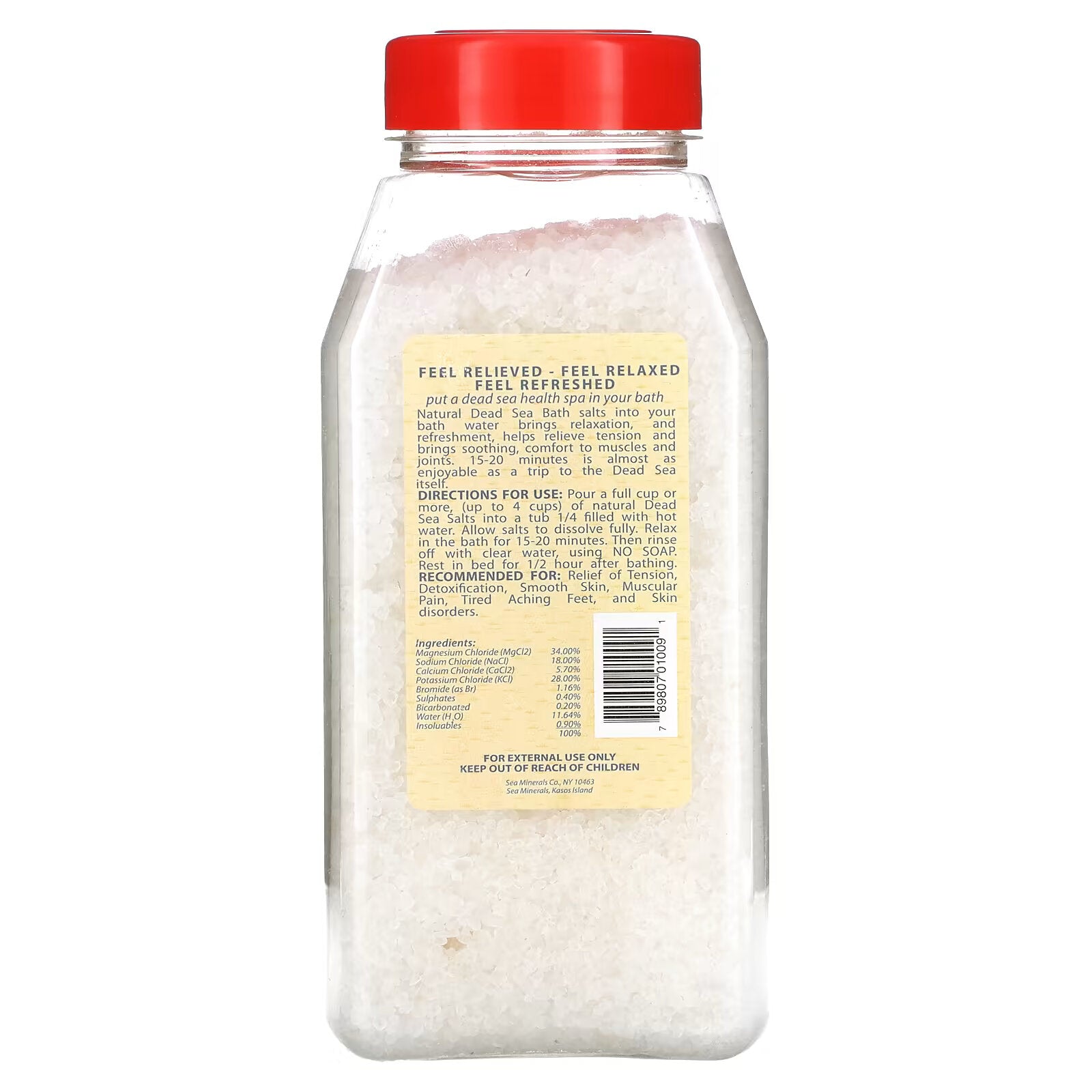 Sea Minerals, Dead Sea Bath Salt, 32 oz (906 g)