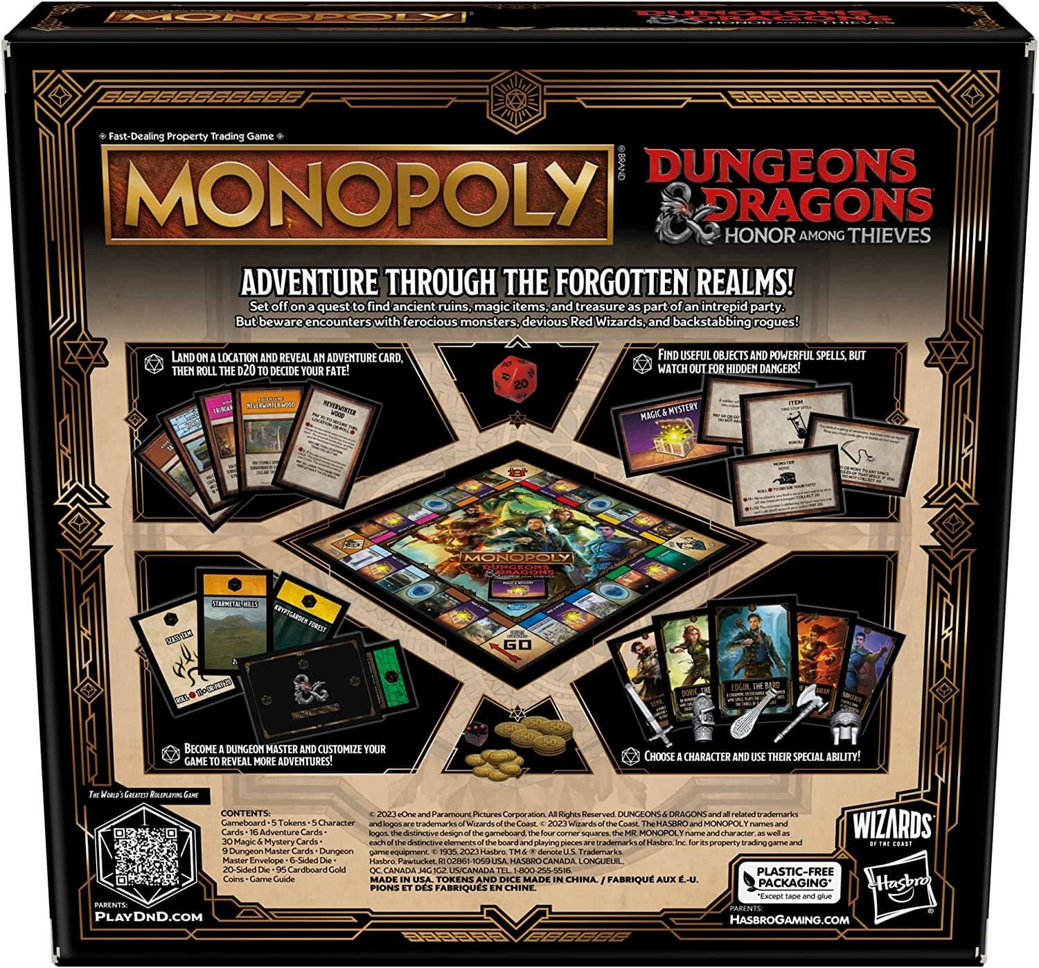 Board game Hasbro Gaming Monopoly Dungeons & Dragons: Honor Among Thieves