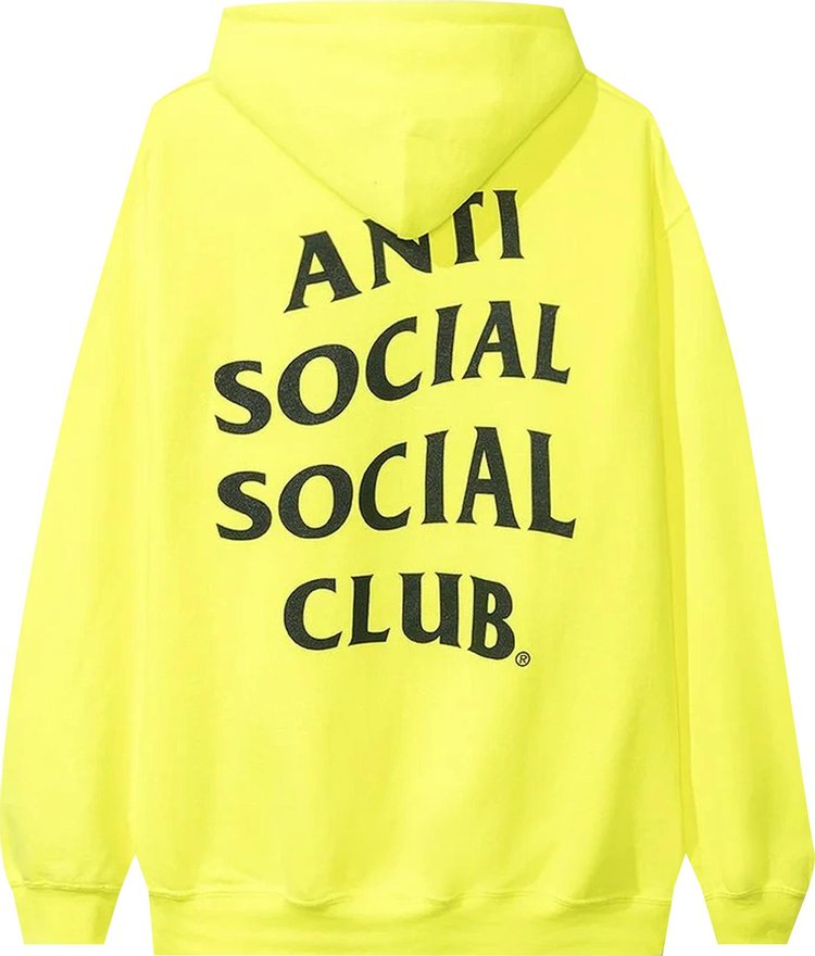 Anti Social Social Club Buckets Hoodie 'Neon', yellow