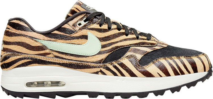 Nike Air Max 1 Golf 'Tiger Stripes' Cleats, Brown