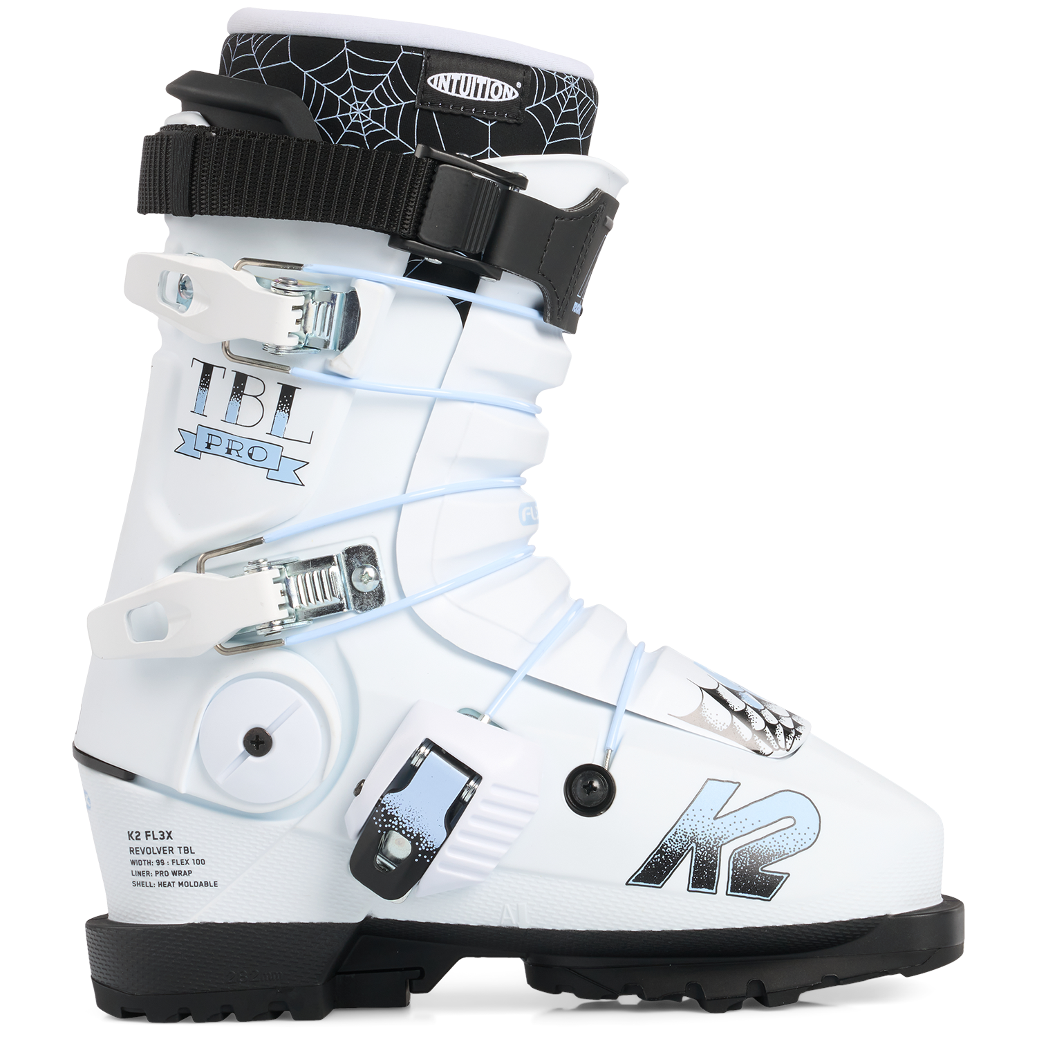 Ski boots K2 FL3X Revolver TBL, white