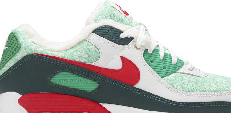 Nike Air Max 90 'Christmas Sweater' Sneakers, Green