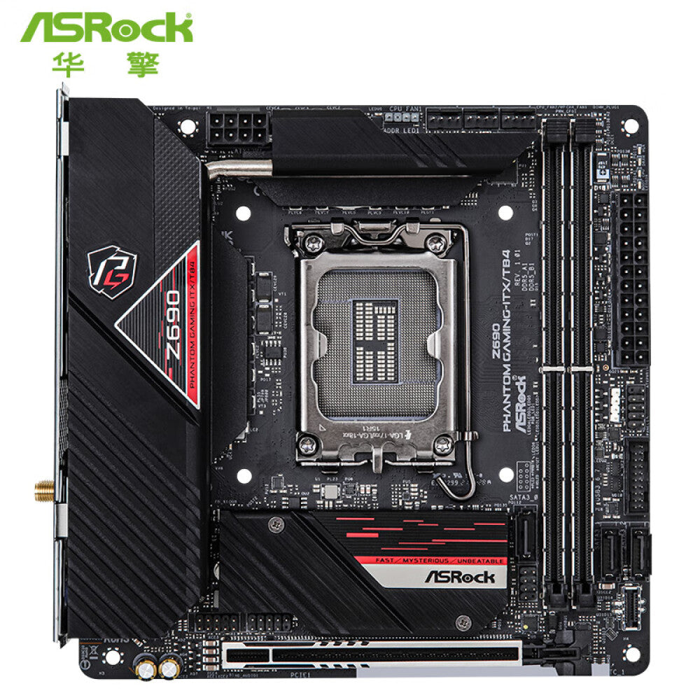 ASRock Z690 Phantom Gaming motherboard-ITX/TB4, LGA 1700, DDR5, WiFi