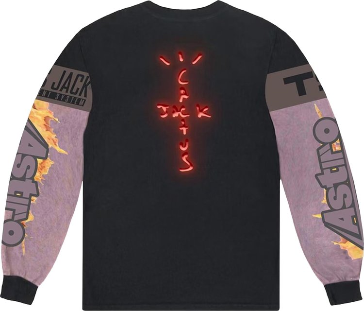 Cactus Jack by Travis Scott The Scotts Gaming I Long-Sleeve Jersey 'Black', black