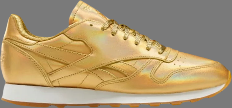 Classic leather mu 'gold metallic' Reebok sneakers, gold