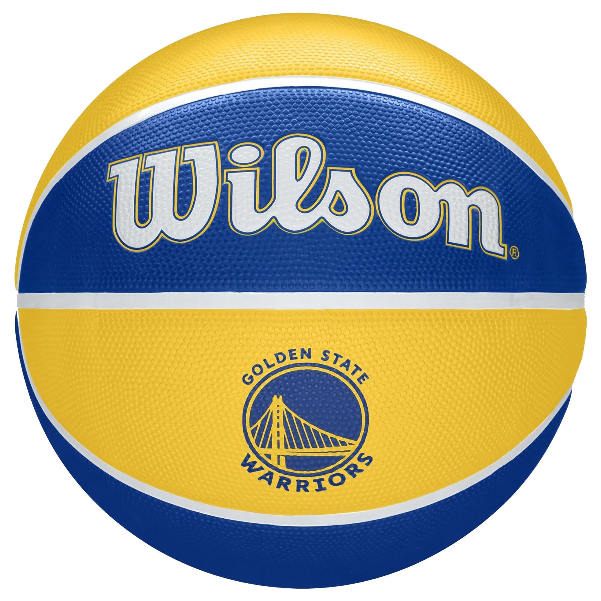 Wilson Team Tribute Warriors NBA Basketball Size 7 Blue-Yellow