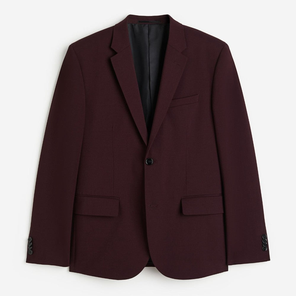 Jacket H&M Skinny Fit, burgundy