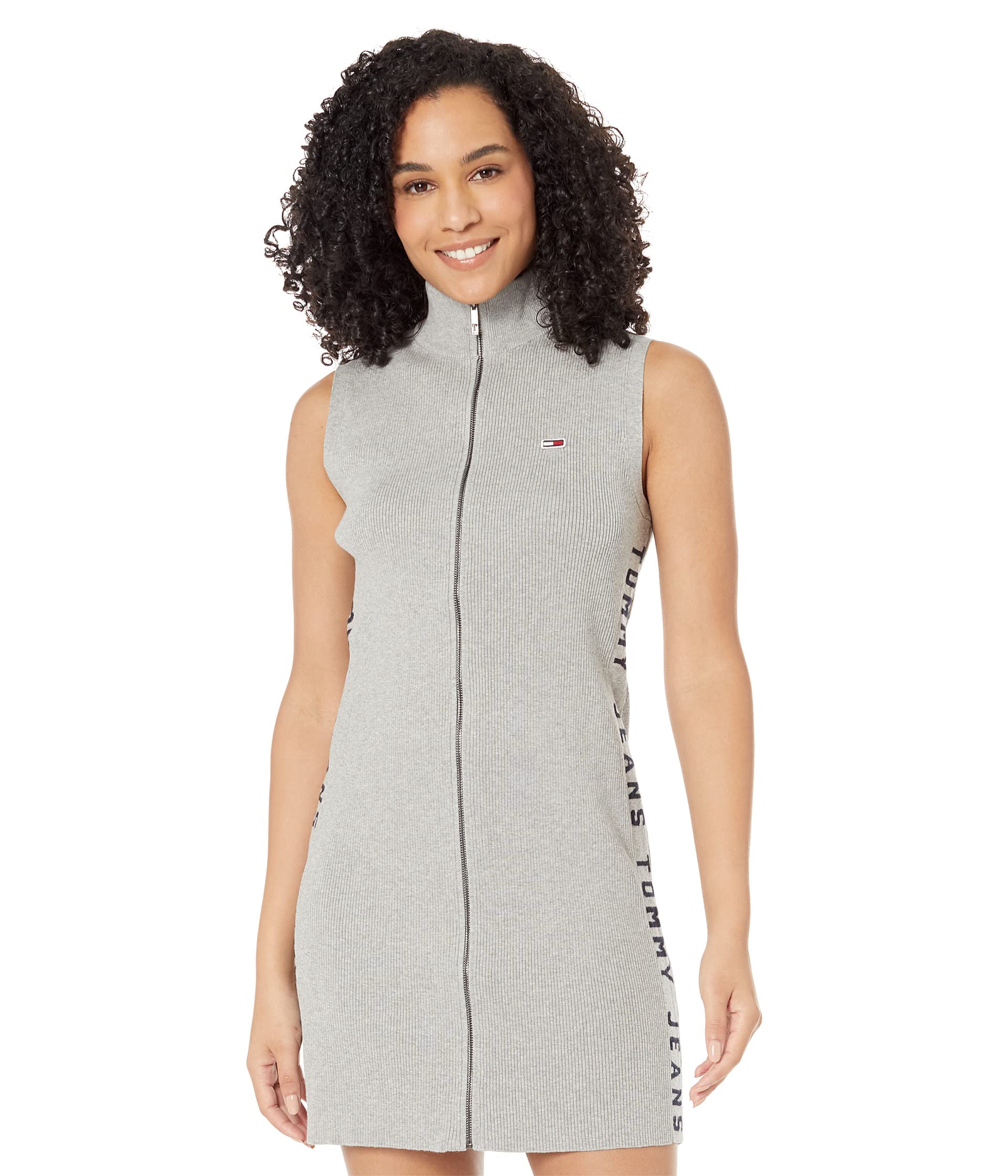 Tommy Jeans Dress, Sleeveless Zip Front Sweaterdress