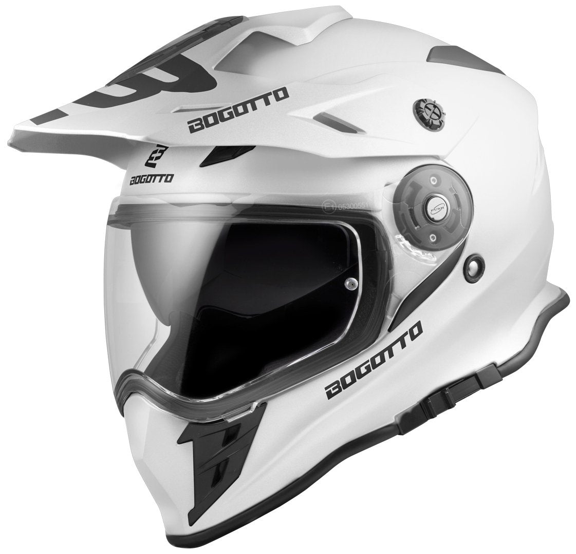 Bogotto V331 Enduro Helmet with Logo, White