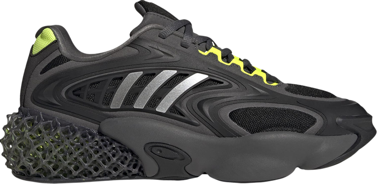 Adidas 4D Krazed 'Black Solar Yellow' sneakers, black