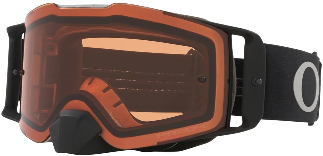 Oakley Front Line Prizm Motocross Goggles, Black/Brown