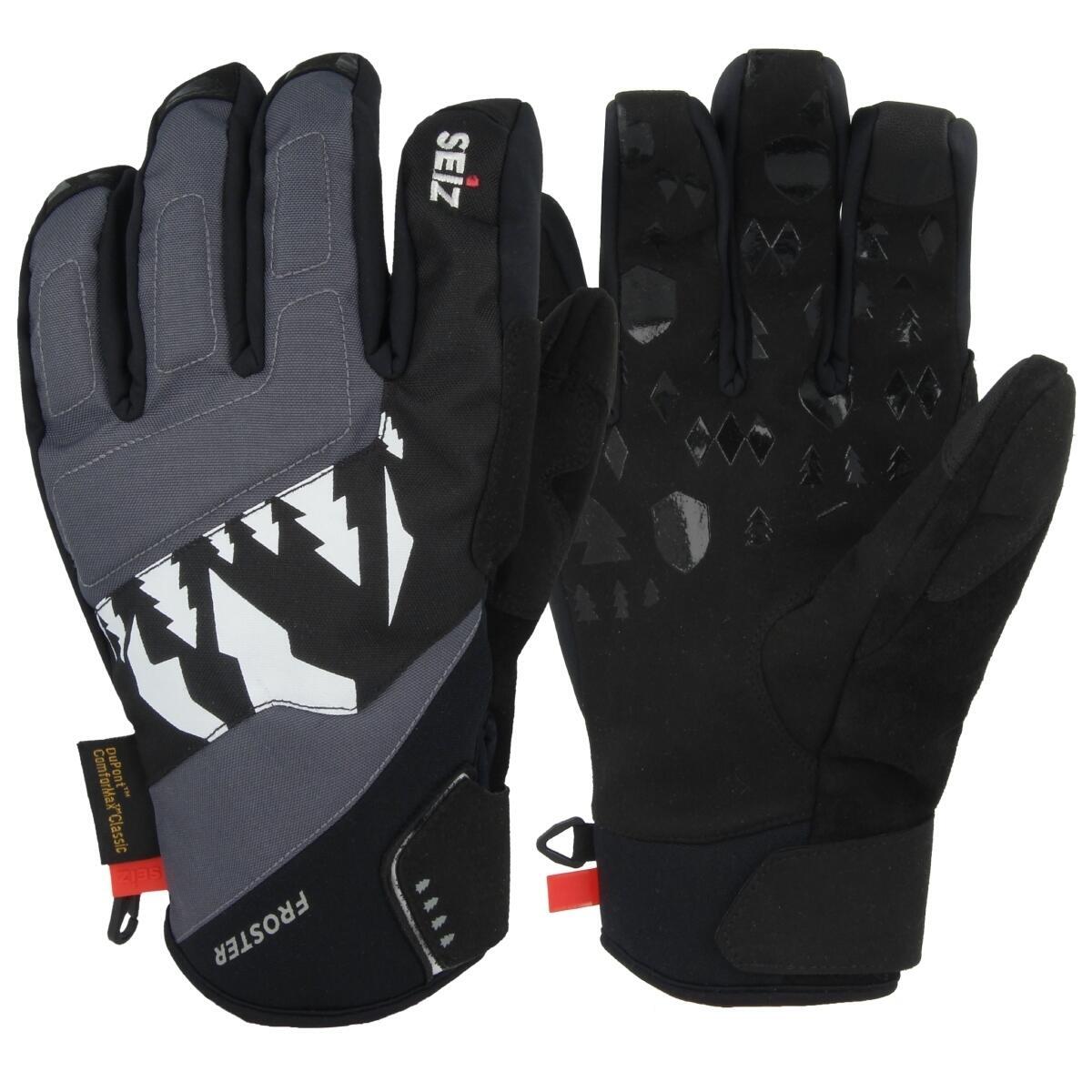 Seiz Freezer Gloves Unisex for Adults, Black